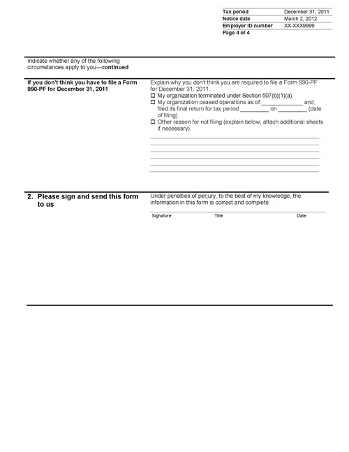 Irs B Notice Template