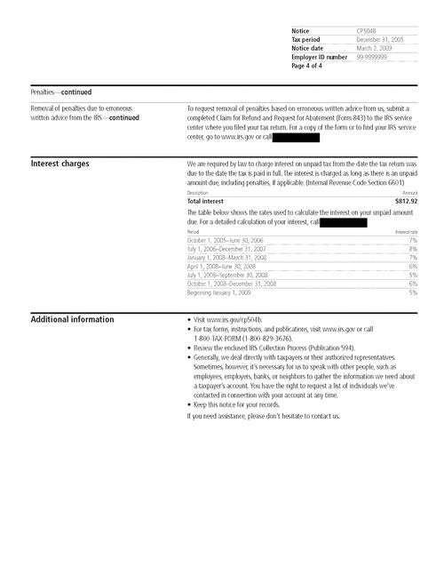 Understanding Your CP504B Notice