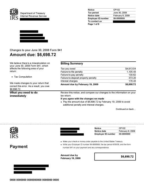 Understanding Your CP102 Notice