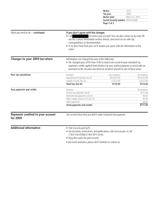 Understanding your CP25 Notice