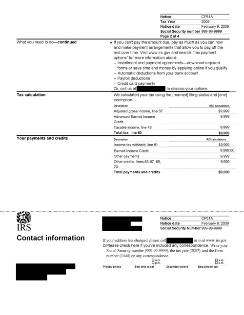 Understanding your CP51A Notice