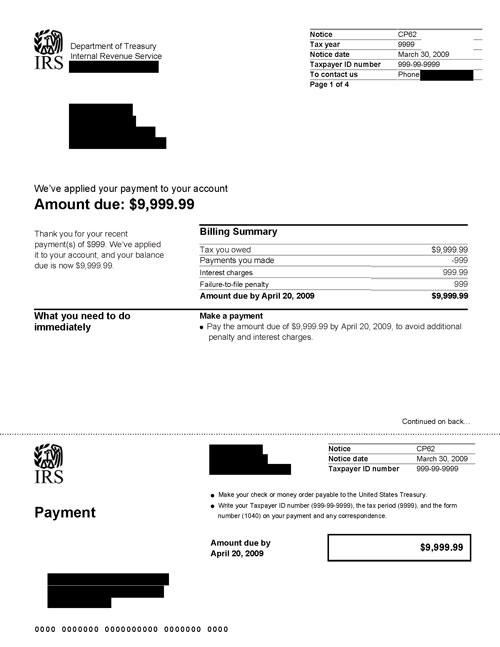 Understanding Your CP62 Notice