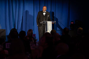 Ken Corbin accepting the award for Government Executive of the Year at the 2024 Service to the Citizen Awards