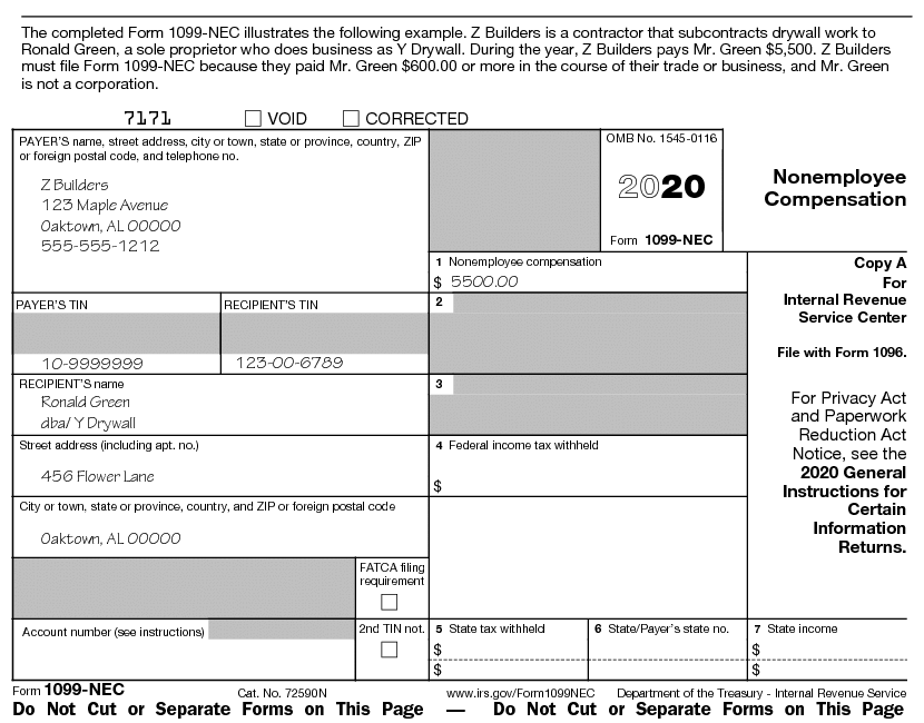 Az 1099 Form Printable Printable World Holiday