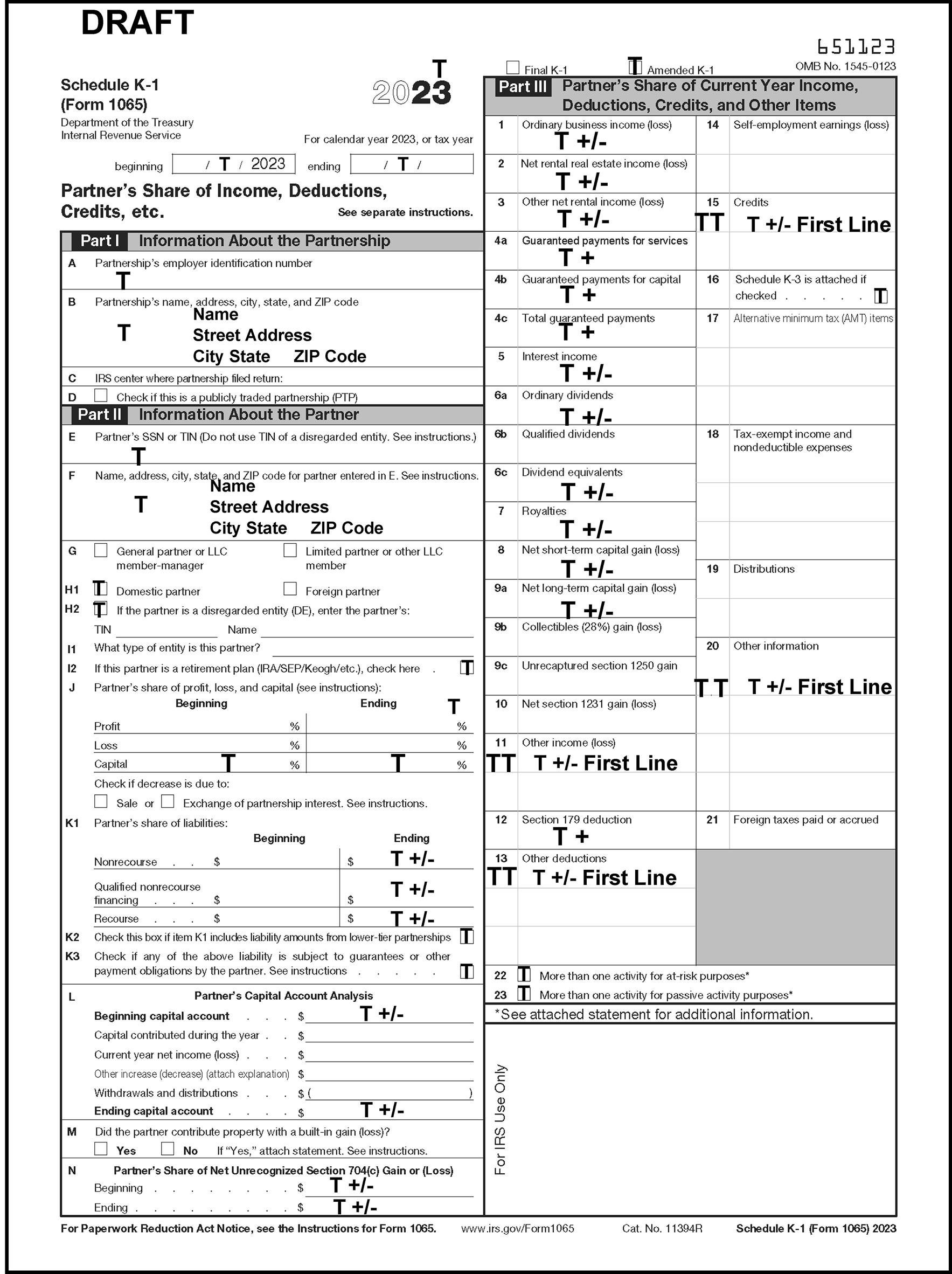 Sample K1 Tax Form Verhotline