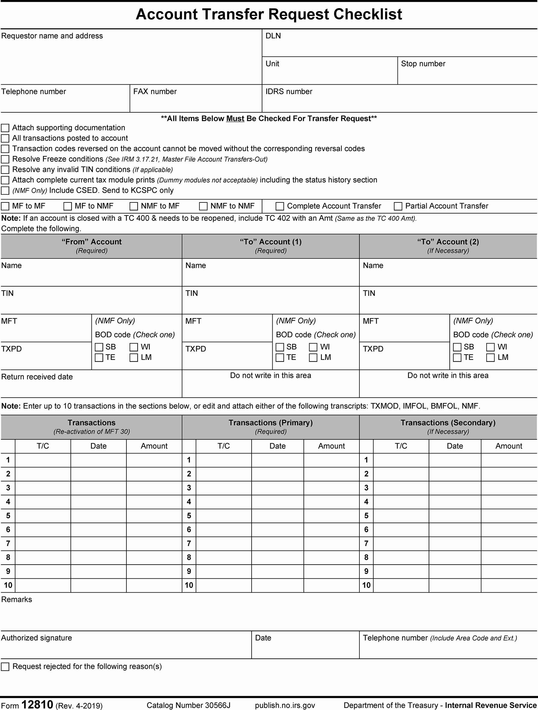 3.17.21 Credit and Account Transfers | Internal Revenue Service