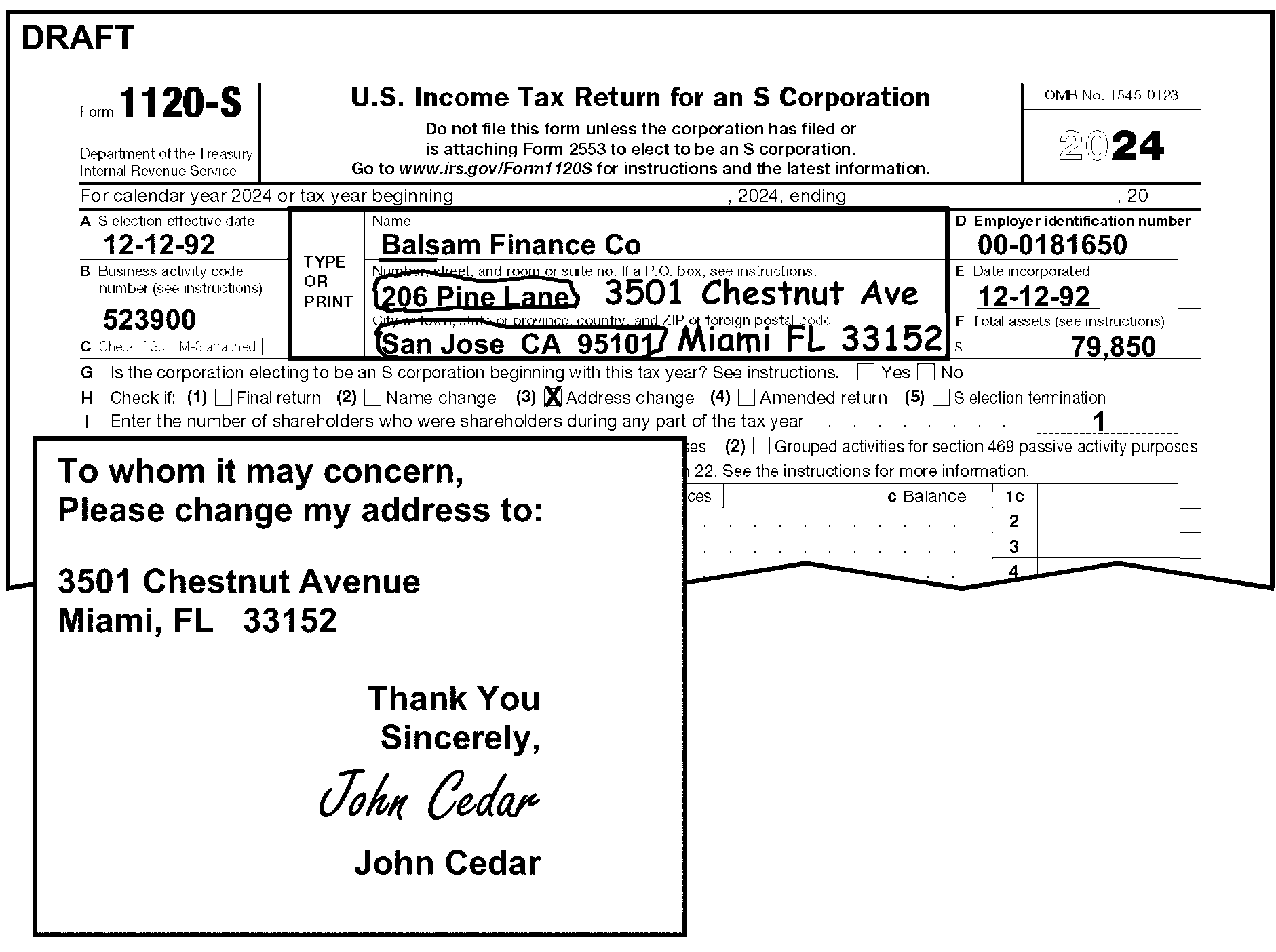 3 11 217 Form 1120 S Corporation Income Tax Returns Internal Revenue 